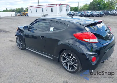 2016 Hyundai Veloster Turbo z USA, uszkodzony, nr VIN KMHTC6AE1GU250010